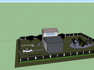 Country House 3D Print Model