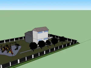 Country House 3D Print Model