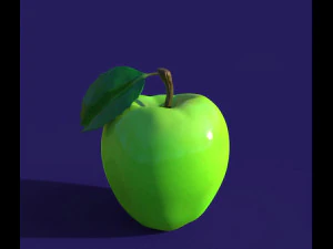 Зелене яблуко 3D Модель