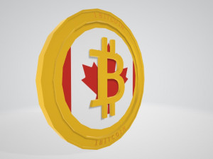 Bitcoin Canada Modèle 3D