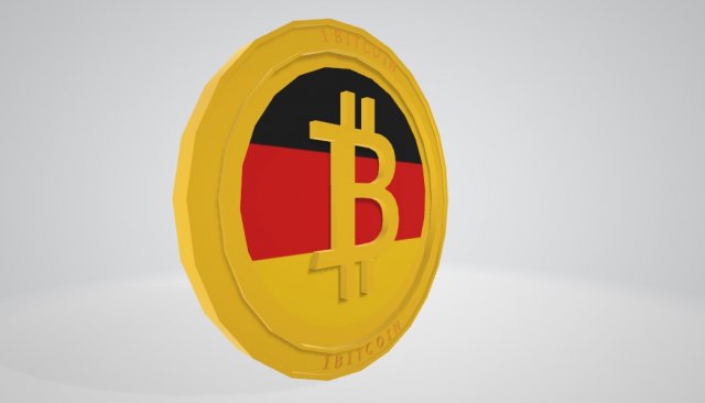 Bitcoin Germany Modelo 3D .c4d .max .obj .3ds .fbx .stl .blend 