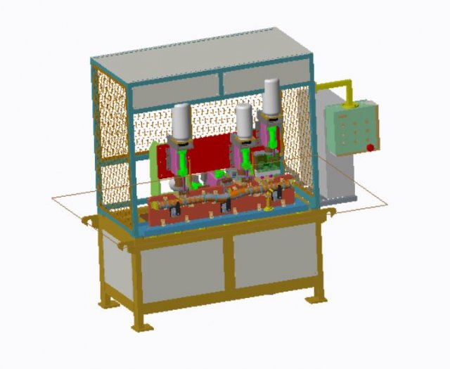 Drilling machine to drill multiple drile 3D मॉडल .c4d .max .obj .3ds .fbx .stl .blend 