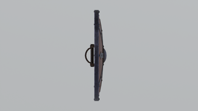 Wooden shield Modelo 3D .c4d .max .obj .3ds .fbx .stl .blend 