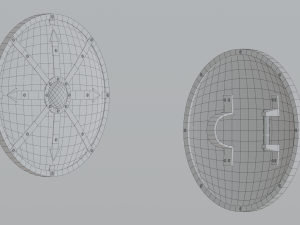 Wooden shield Modelo 3D