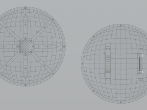 Wooden shield Modelo 3D