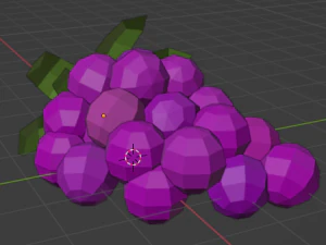Low poly fruit pack 3D Model