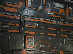 Trim Sheet Sci-Fi Environment CG 纹理