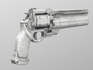Weapon Game Ready 3D Model