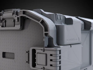 Hard Surface Metal Case 3D Model
