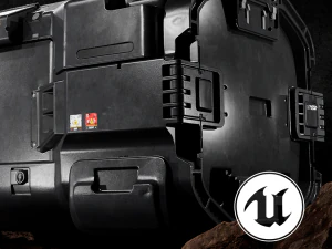 Hard Surface Metal Case 3D Model