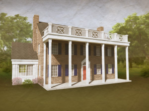 Vintage 1930s House 3D-Modell