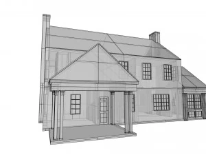 Vintage 1930s House 3D Model