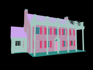 Vintage 1930s House 3D-Modell