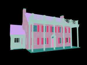 Vintage 1930s House 3D Model