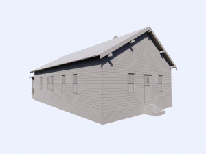 Vintage 1940s House 3D Model