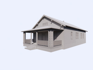 Vintage 1940s House Modello 3D