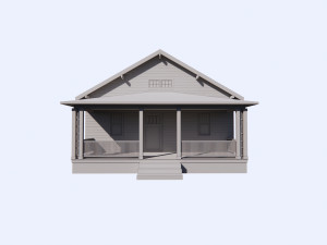 Vintage 1940s House Modello 3D