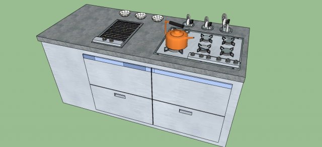 Stove - Estufa 3D Модель .c4d .max .obj .3ds .fbx .stl .blend 