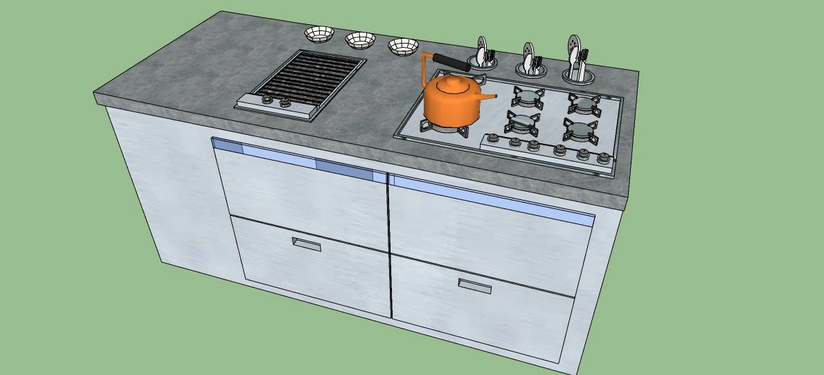Stove - Estufa 3D Model .c4d .max .obj .3ds .fbx .stl .blend 