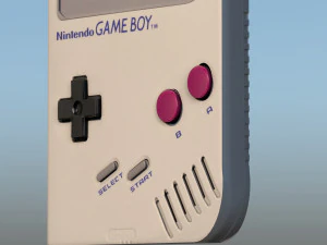 Nintendo Game Boy Console 3D Model