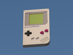 Nintendo Game Boy Console 3D Модель