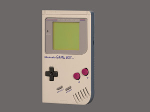 Nintendo Game Boy Console 3D Модель