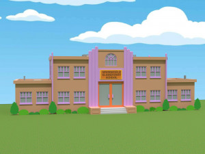 Springfield Elementary School - Escuela Primaria de Springfield 3D मॉडल