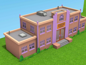 Springfield Elementary School - Escuela Primaria de Springfield 3D मॉडल