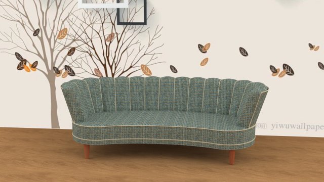 Sofa Retro - Furniture Modèle 3D .c4d .max .obj .3ds .fbx .stl .blend 