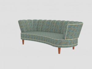 Sofa Retro - Furniture Modèle 3D