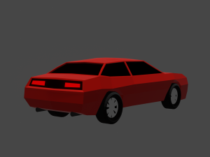 Low poly dodge challenger 3Dモデル