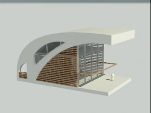 플로팅 하우스 3D 모델