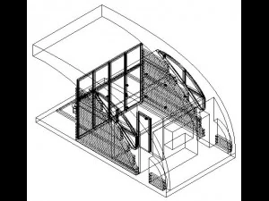 Floating House 3D Model