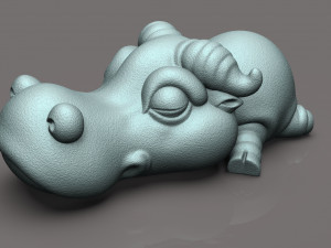 Buffalo chibi 3D Print Model