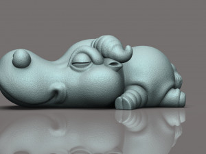Buffalo chibi 3D Print Model