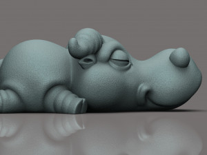Buffalo chibi 3D Print Model