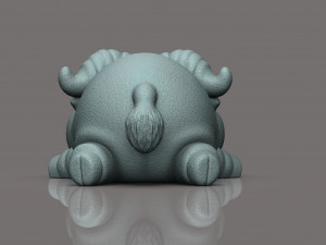 Buffalo chibi 3D Print Model