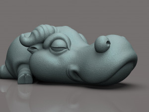 Buffalo chibi 3D Print Model