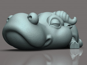 Buffalo chibi 3D Print Model