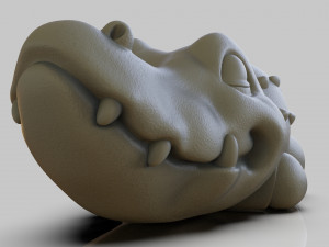Alligator chibi 3D Print Model