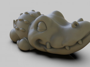 Alligator chibi 3D Print Model