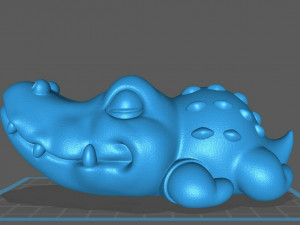 Alligator chibi 3D Print Model