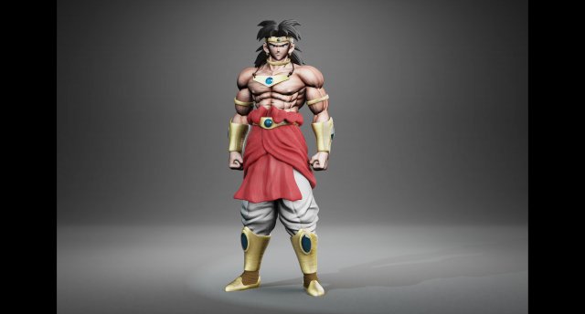 BROLY CLASSIC 3Dプリントモデル .c4d .max .obj .3ds .fbx .stl .blend 