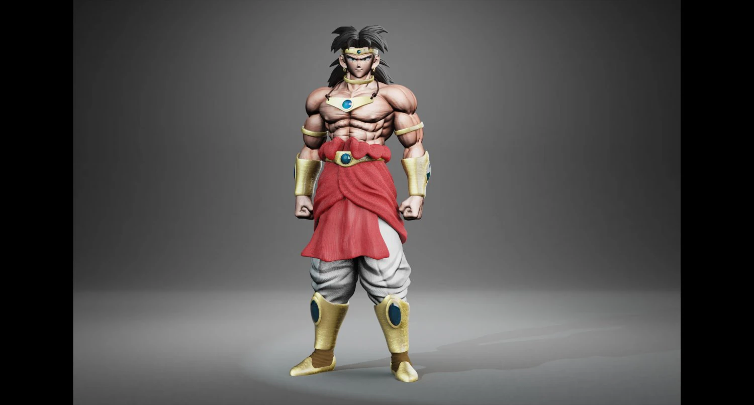 BROLY CLASSIC 3D Print Model .c4d .max .obj .3ds .fbx .stl .blend 