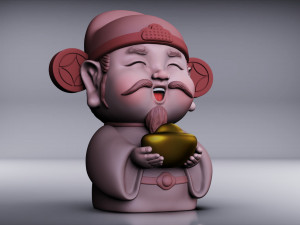 God of wealth 3D Model