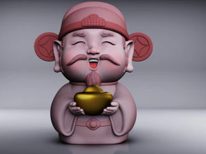 God of wealth 3D Model