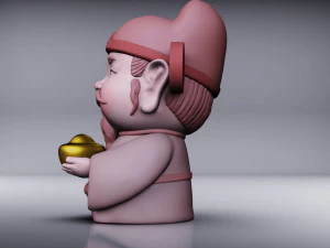 God of wealth 3D Model