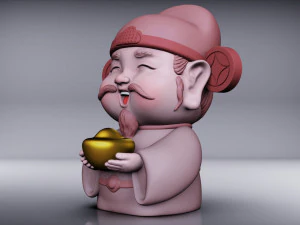 God of wealth 3D Model