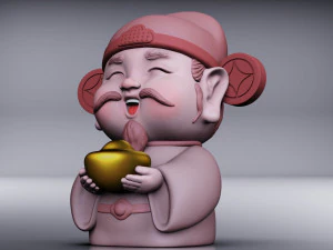 God of wealth 3D Model