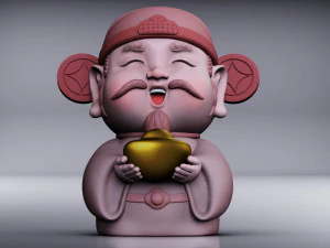 God of wealth 3D Model
